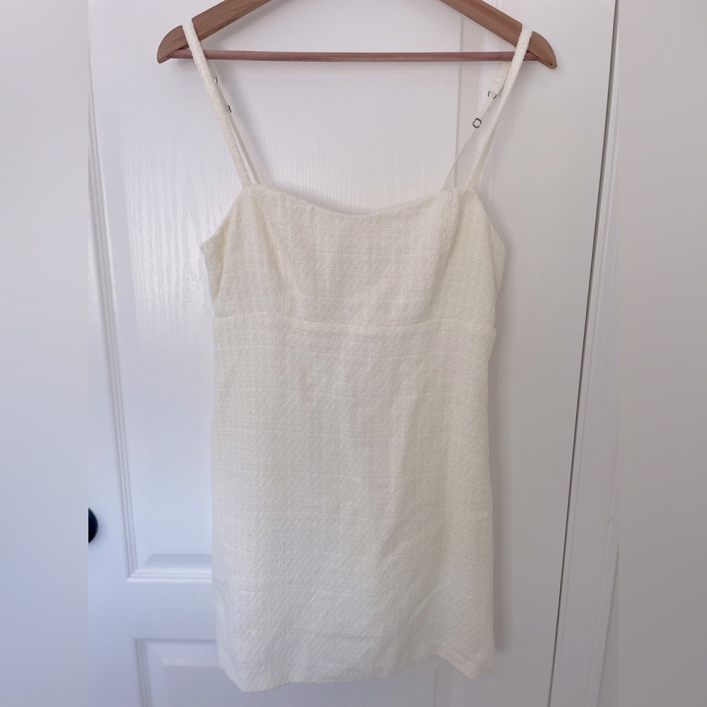 Abercrombie white tweed skort dress